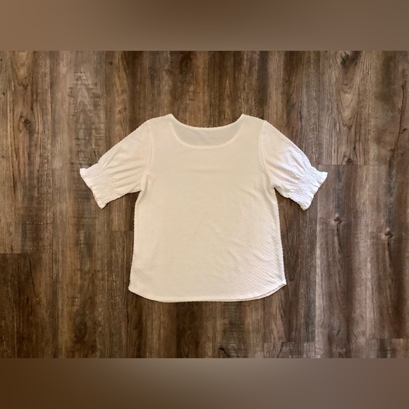 Anthro W5 White Textured Top - Picture 7 of 10